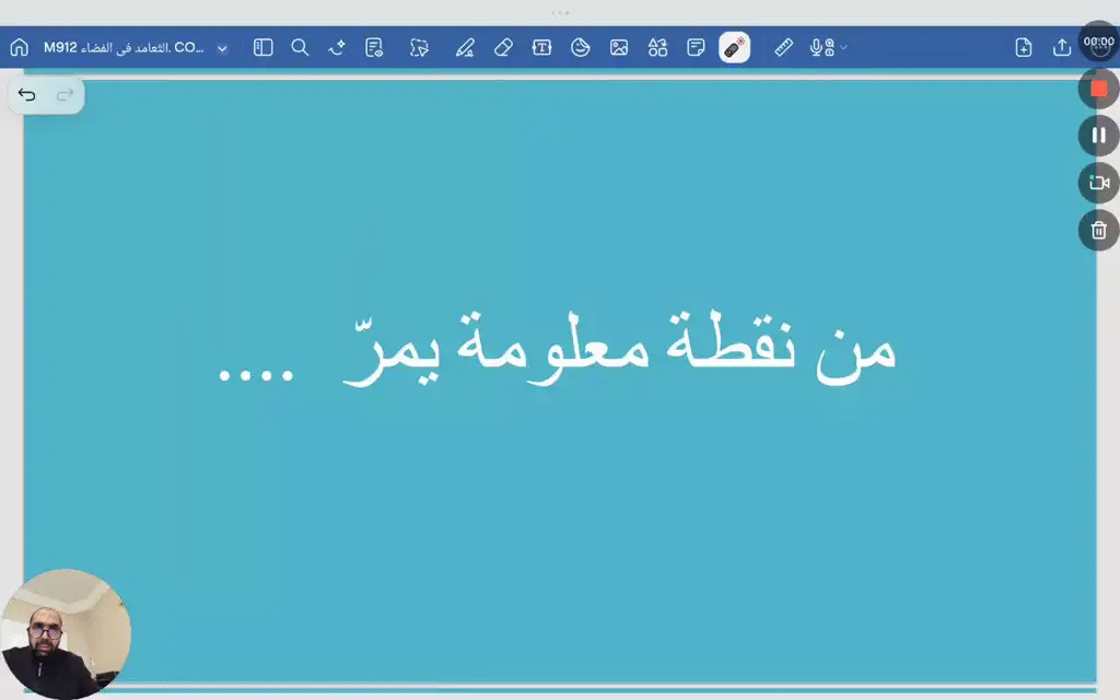 من نقطة معلومة يمر ....